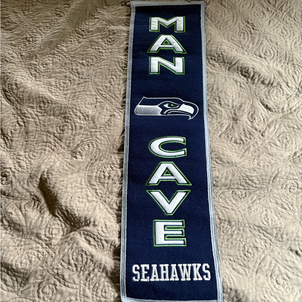 Seattle Seahawks man cave banner